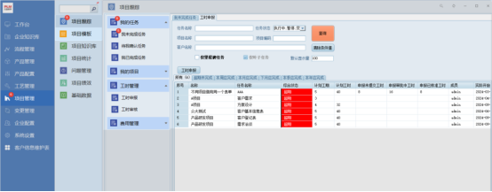 三品PLM系统项目管理