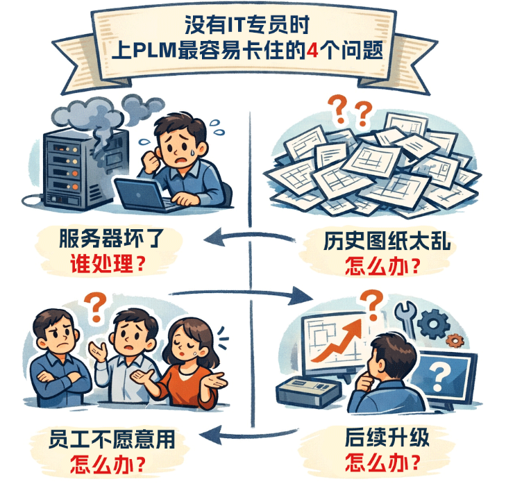 没有IT专员时，上PLM最容易卡住的4个问题