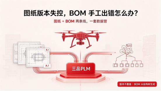 三品PLM系统图纸版本管理BOM管理 三品PLM系统图纸版本管理BOM管理